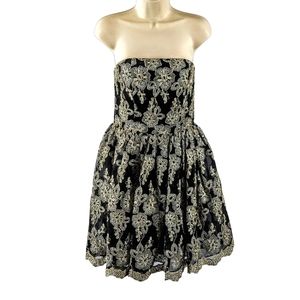 Minuet strapless party dress